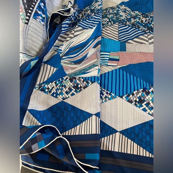 HERMES Patchwork Horse Silk Shawl Scarf - Picture 1 of 11